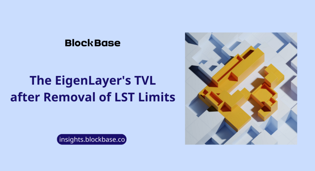 BlockBase insights The EigenLayer's TVL after Removal of LST limits