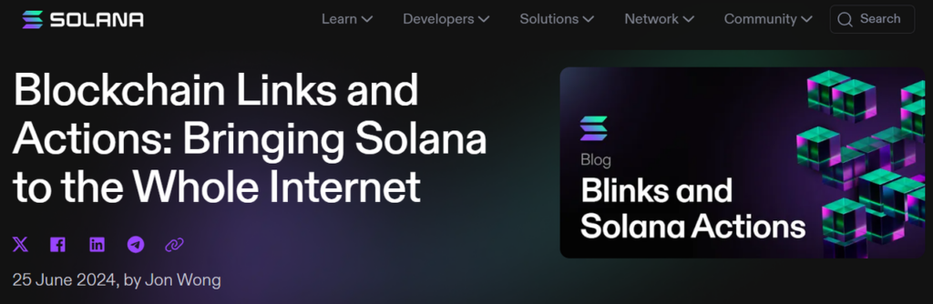 Solana Blinks & Actions