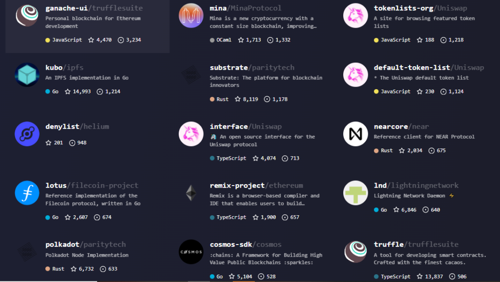 top web3 open source projects