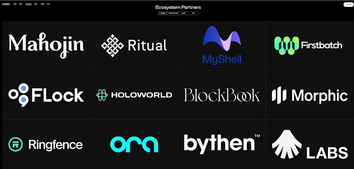 Story Protocol ecosystem partners