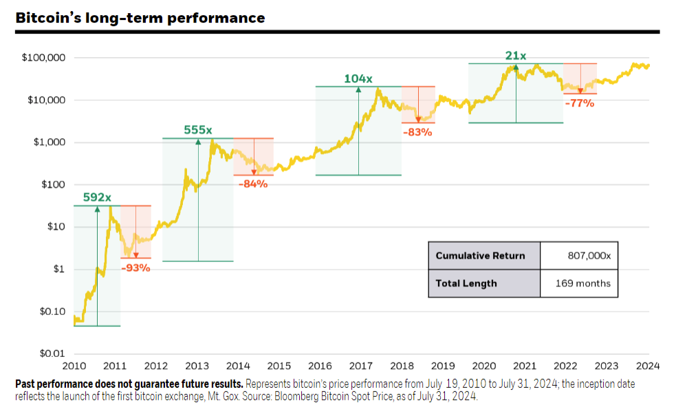 Bitcoin's long-term performance