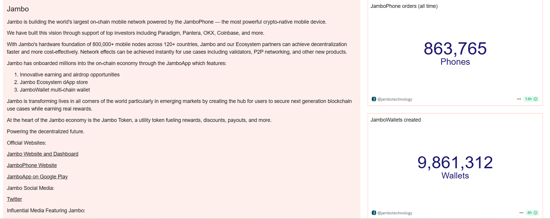 Jambo Phone Research